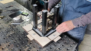 Первое выставление столбиков с использованием кондуктора